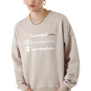 Champion Powerblend Crewneck Sweatshirt in Evening Blush Heather